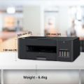 Brother  Printer DCP-T220  Three In One ( Copy ,  Print  &  Scan )  Ink Tank  Printer With One Set Ink  Black. 