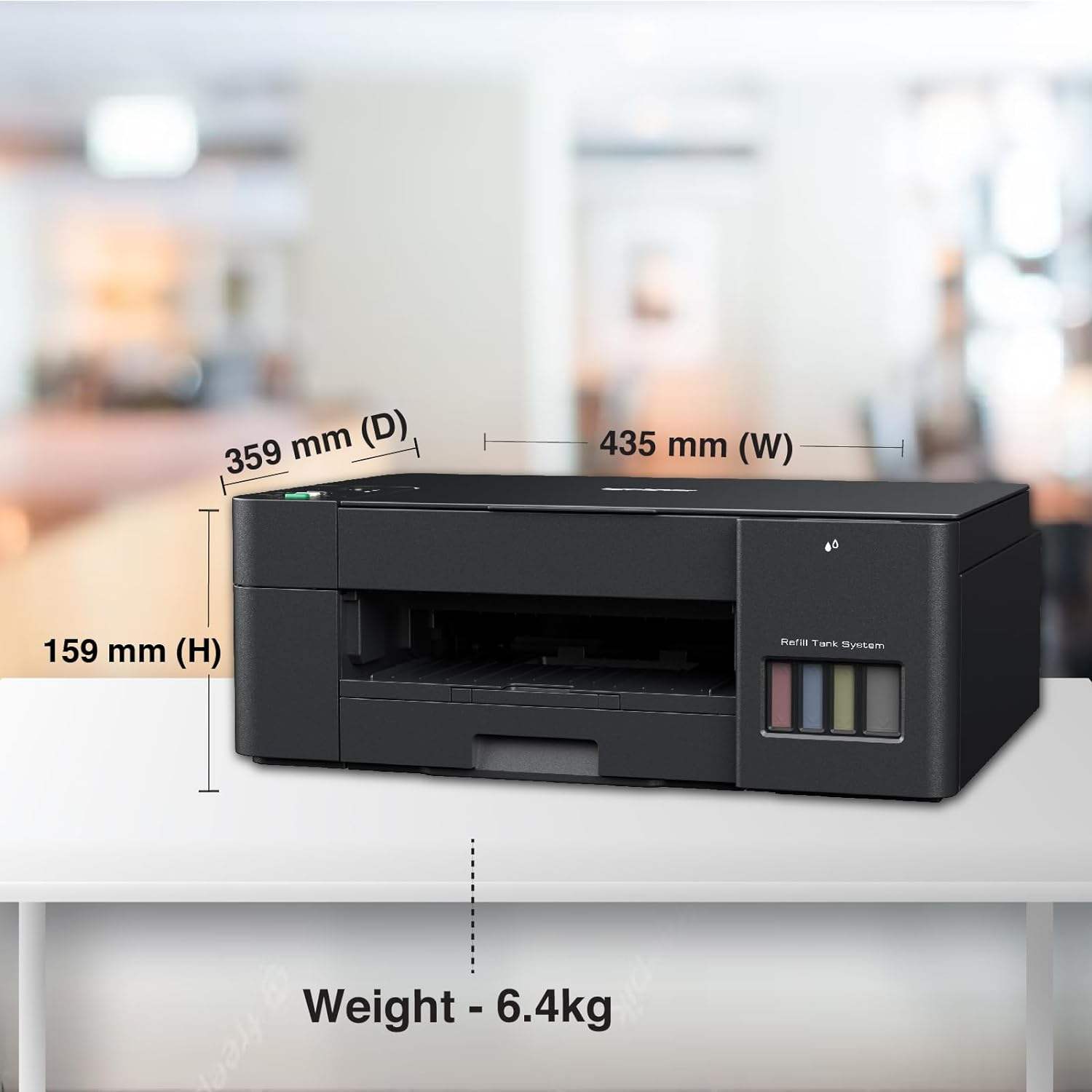 Brother  Printer DCP-T220  Three In One ( Copy ,  Print  &  Scan )  Ink Tank  Printer With One Set Ink  Black