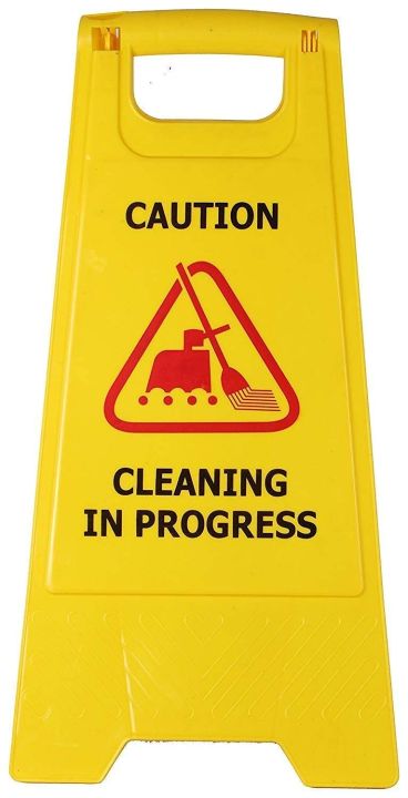 Caution Cleaning in progress Sign Board /Cleaning in Progress Sign