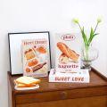 Fashion Modern Style Fake Books Decor Dessert Shop Ornament Creative Simulation Book Foldable Coffee Table Photography Prop Book. 