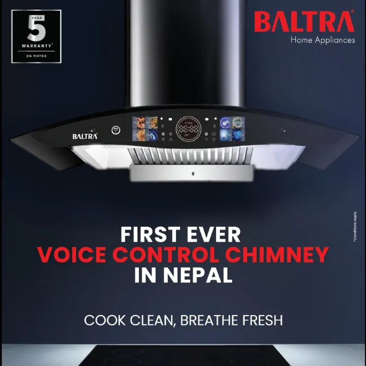 BALTRA%20Voice%20Control%20Chimney%20%7C%20Evana%20%7C%20High%20grade%20stainless%20steel%20panel%20%7C%20Black%20titanium%20chimney%20%7C%20Tempered%20glass%20with%206%20mm%20thickness%20%7C%20Hand%20sensor%20and%20touch%20control%20%7C%20100%25%20pure%20copper%20motor%20%7C%20Suction:%201200%20cubic%20mtr/hour%20%7C%2011%20Degree%20incline%20baffle%20filter%20-%20Image%202