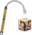Electronic Kitchen Lighter USB Rechargeable Arc Pulse Windproof Portable Hook Metal Suitable for Kitchen Outdoor. 