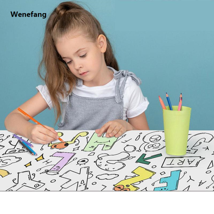 Wenefang Kids Drawing Paper Large Coloring Roll For Kids Toddler Art And Creativity Toys Continuous Coloring Paper Roll For Toddler Ages