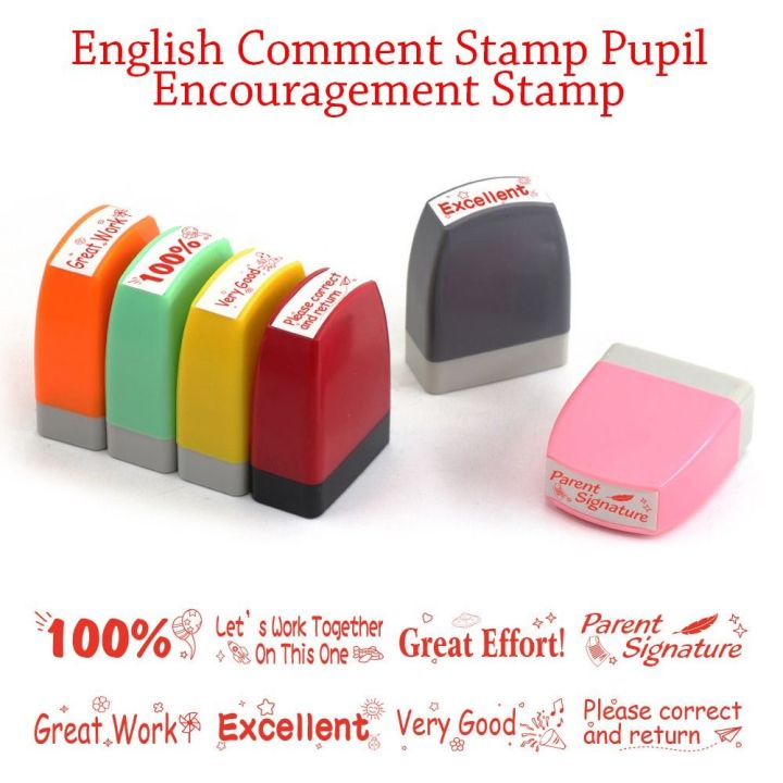 Student%20English%20Scrapbooking%20Stamper%20Photosensitive%20Chapter%20Cartoon%20Stamps%20Kids%20Seal%20Commentary%20Stamp%20Reward%20Seal%20Encouragement%20Teaching%20stamp%20-%20Image%205