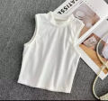 Round Neck Crop Cami Top For Women  up to 50 kg. 