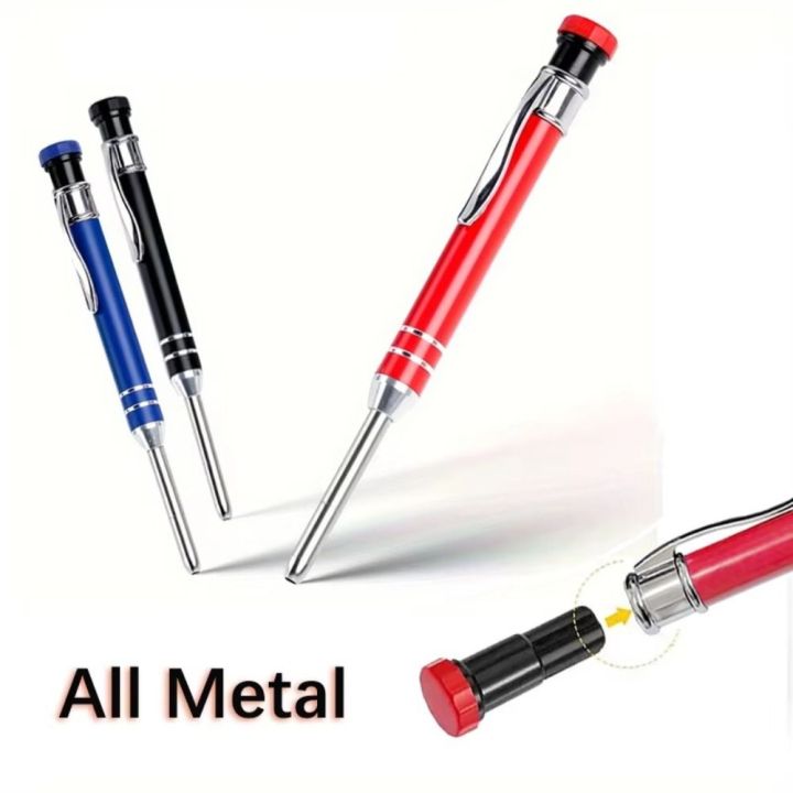 New%202.8mm%20Mechanical%20Pencil%20Deep%20Hole%20Marking%20Long%20Head%20Solid%20Carpenter%20Pencil%20Built-in%20Sharpener%20Metal%20Woodworking%20Marking%20Tool%20Woodworking%20Construction%20-%20Image%206