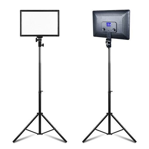 LED Panel Photography Lighting Studio Video Live Dimmable LED Photographic Light With Stand 1 ps light