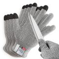 2 pairs Butcher Gloves Cut Proof HPPE Cut Resistant Gloves Food Grade Ash Black Uniform Size Cooking Gloves Wood Carving Gloves Family. 