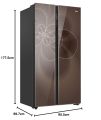 Haier 630L Frost Free Inverter Side by Side Refrigerator HRS-682EG. 