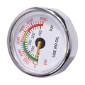 1 PCS 1/8NPT Thread Back Axial Connection Gas Pressure Gauge 33mm 6000Psi/400Bar. 