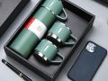 500ml Stainless Steel Thermos With 3 Cup | Vacuum Flask Set Stainless Steel Water Bottle Thermos With Extra 2 Lids. 