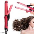 Professional 2-in-1 Hair Straightener and Curler for Women. 