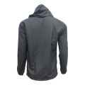 Dark Grey Color Front Zipper With White Lining Jacket For Men. 