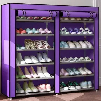 Double%20Layer%20Shoe%20Rack%202%20x%206%20Layer%20Shoe%20Rack%20%20Foldable%20Shoe%20Rack%20Dustproof%20With%20Cover%20-%20Multicolor%20-%20Image%203