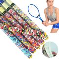 Durable Multi-color Badminton Racket Overgrips Chinese Dragon Film Covered Printing Grips Tape Tennis Paddle Self-adhesive Racquet Sweatband. 