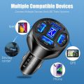 Car Charger Digital Display Fast Charging 12-24V Smart Phone USB MultiPort Adapter 3.1A Mobile Charger Auto Interior Accessories. 