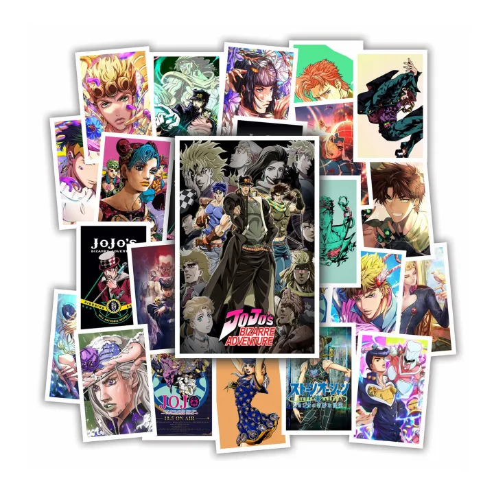 KYVOR Jojo's Bizarre Adventure Anime Collectible Sticker Pack of 25pcs ...