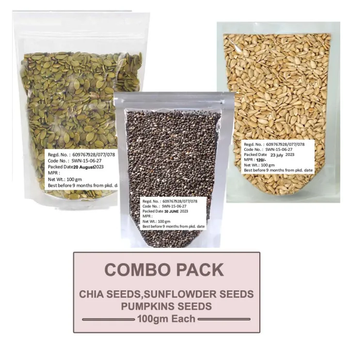 Combo%20Pack%20Of%20Chia%20Seeds%20100gm,%20Sunflower%20Seeds%20100gm%20&%20Pumpkins%20Seeds%20100gm%20-%20Image%202