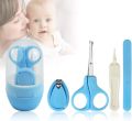 Baby Nail Care Set with Cute Case - Includes Nail Clipper, Scissor, File, and Tweezer for Newborns and Infants. 