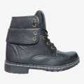 Black Color Low Quality Leather Boots For Men. 