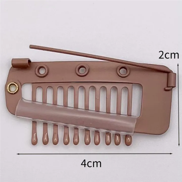 Pack%20of%2010%20Strong%20Chunni%20Clips%20with%20Safety%20Pin,%20Easy%20to%20Use%20with%20Dupatta,%20Hijab%20&%20Tikka%20Setting%20Easy%20to%20Use%204%20X%202%20cm%20Brown%20-%20Image%202