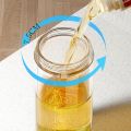 New Transparent Oil Tank 500ML Large Capacity Glass Oil Dispenser Household Curved Handle Oil Bottle Restaurant. 