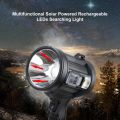 Multifunctional Solar Powered Rechargeable LEDs Searching Light Outdoor Camping Lamp. 