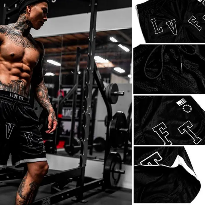 LVFT%20Brand%20Men's%20Sports%20Training%20Summer%20Quick-Drying%20Fitness%20Gym%20Shorts%20Casual%20Half%20Pant%20-%20Image%202