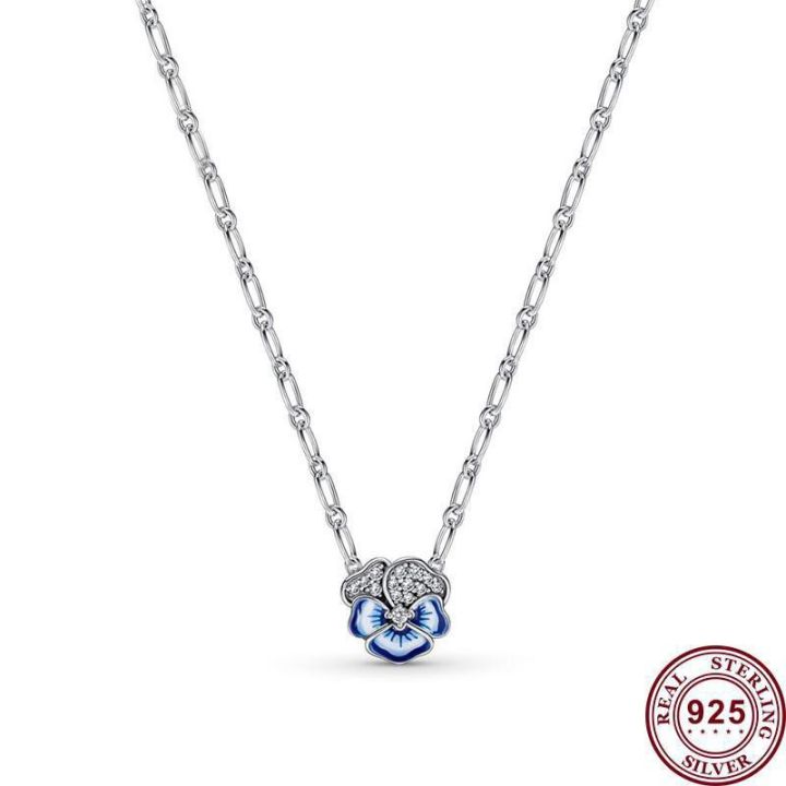 New%20Hot%20925%20Silver%20Shining%20Angel%20Eternal%20Love%20Women%20Necklace%20Women's%20Wedding%20High%20Quality%20Gift%20Fashion%20Charm%20Jewelry%20-%20Image%202