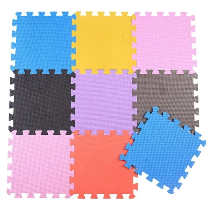Easy Clean EVA Foam Baby Play Mat Interlocking Puzzle Tile Yoga Mats ...