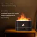 Portable Air Humidifier with istic Flame Mist Maker Aromatherapy Diffuser USB for Home Living Room SPA Office. 