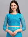 Self Design Bollywood Net Saree For Women. 