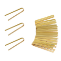 80Pcs Wooden Bamboo Tongs Cooking Utensils Mini Bamboo Tongs Natural Toast Tongs for Cooking. 