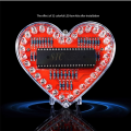 Heart Shaped RGB LED Flashing Light Module DIY Electronic Kit Water Lamp Soldering Project Practice for School Student. 