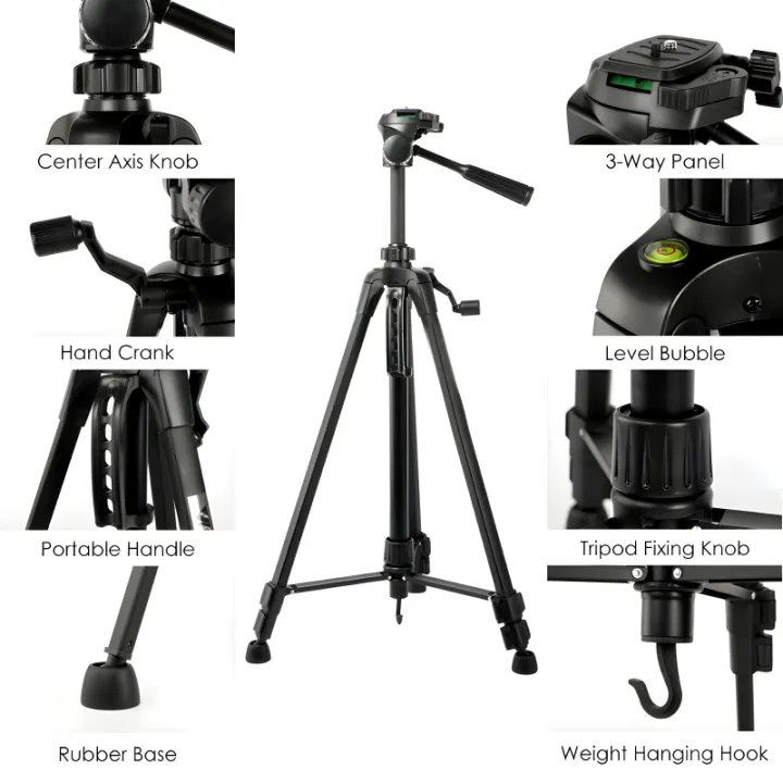 T3520%20Lightweight%20Sturdy%20Compact%20Tripod%20Black%20-%20Image%206