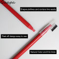 6PCS Red Waterproof Long Lasting Microblading Lip Liner Pencil Peel Off Eyebrow Mapping Marker Pen Tool for Permanent Makeup. 