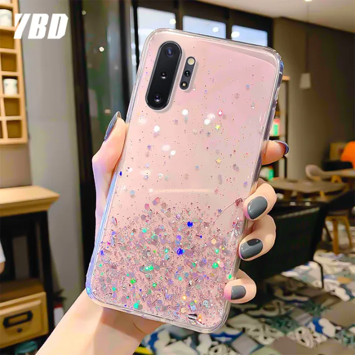 cute%20girls%20Phone%20Case%20For%20Samsung%20Galaxy%20Note%2010%20plus%20handphone%20casing%20for%20Galaxy%20Note%209Bling%20Glitter%20Star%20Space%20Soft%20TPU%20Back%20Cover%20-%20Image%203