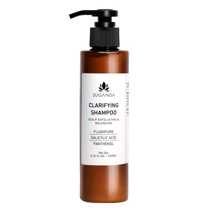 Suganda  Clarifying Shampoo for Healthy Scalp & Hair with Salicylic Acid & Fluidipure | Control flakiness, Itching, Irritation | All Scalp Types | All Hair Types | Men & Women | 200ml