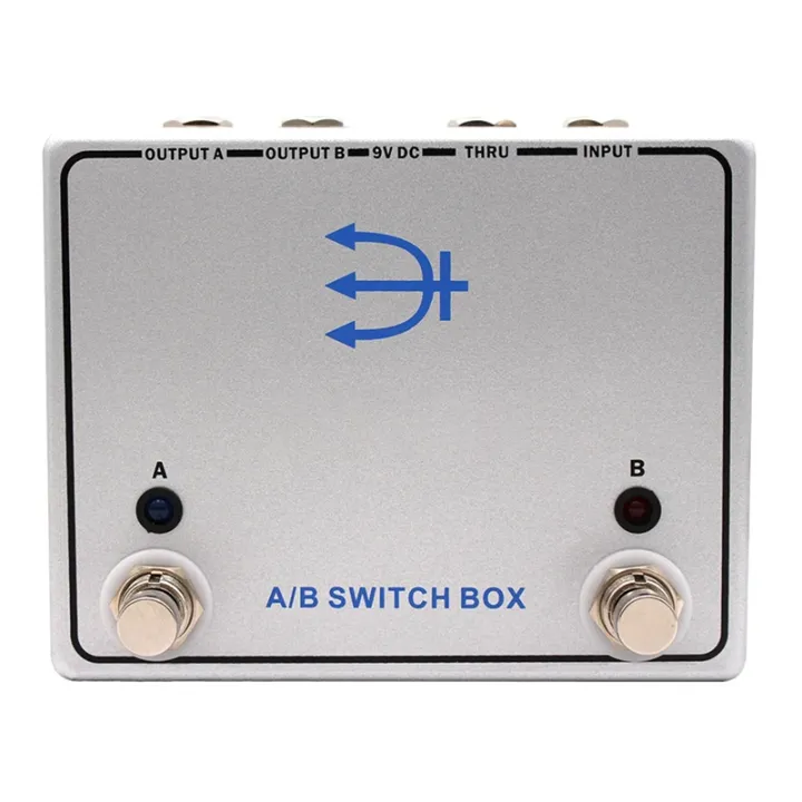 Signal Switcher Two Amp Paths Signal Switcher Pedal A/B SWITCH BOX Channel Box Guitar ...