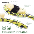 Wenefang Cepillo Barba Soft Boar Bristle Beard Brush 360 Wave Brush For Men Beard Comb Large Curved Wood Handle Anti static Shaving Tools. 