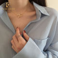 New Geometry Irregular Intersection Necklace Pendant Personality Simple Women. 