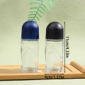 Clear Glass Roller Bottles 50ml Extra Large Roll On Perfume Oil Bottle Underarm Anti Sweat Gel Sample Test Essential Oil. 