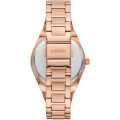 Fossil Rose Gold/Green Stainless Steel Business Watch For Women - ES5277. 