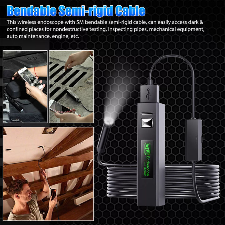 Wireless%20Endoscope%20WiFi%20Borescope%20Inspection%20Camera%201200P%20HD%20IP68%20Waterproof%20Snake%20Camera%20With%208%20LED%20For%20Android%20IOS%20Tablet%20PC%20Demoo%20-%20Image%203