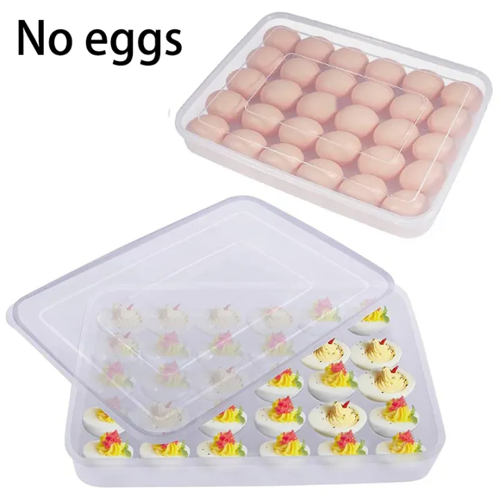 NAMUNY%20Egg%20Container,%20Refrigerator%20Deviled%20Egg%20Tray%20Carrier%20with%20Lid%20for%2060%20Eggs%20-%20Plastic%20Fridge%20Stackable%20Portable%202%20Pack%20-%20Image%208
