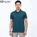 Gents Park Teal Green Color Plain Design Half Sleeves Polo T-Shirt For Men. 