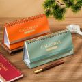 Simple Style Standing 2026 Desk Calendar Foldable Portable Coil Calendar Desktop Display Calendar Ornaments Office Stationery. 