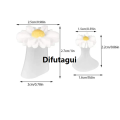 Difutagui 8 Pcs/Pack Silicone Toe Separator Cute Soft Pedicure Tools Daisy Original Flower Heart Rhinestone Foot Finger Separator Care Tools. 