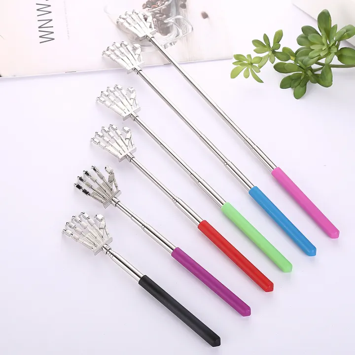 Stainless Steel Back Scratcher Telescopic Machine Hand Metal Back Itch ...