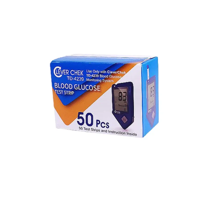 Clever%20Check%20Blood%20Glucose%20Glucometer%20Strips%20(TD4239),%2050%20Strips%20(Clever%20Check)%20-%20Image%202